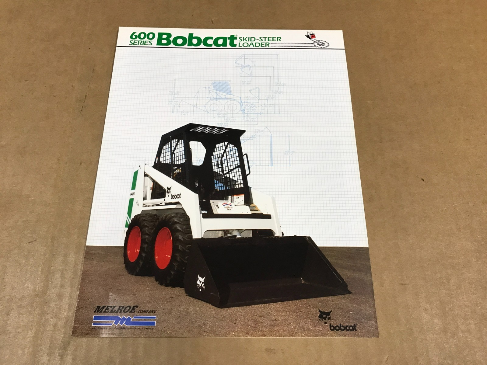 Vintage Bobcat Series 600 Skid-Steer Loader Salesman Brochure