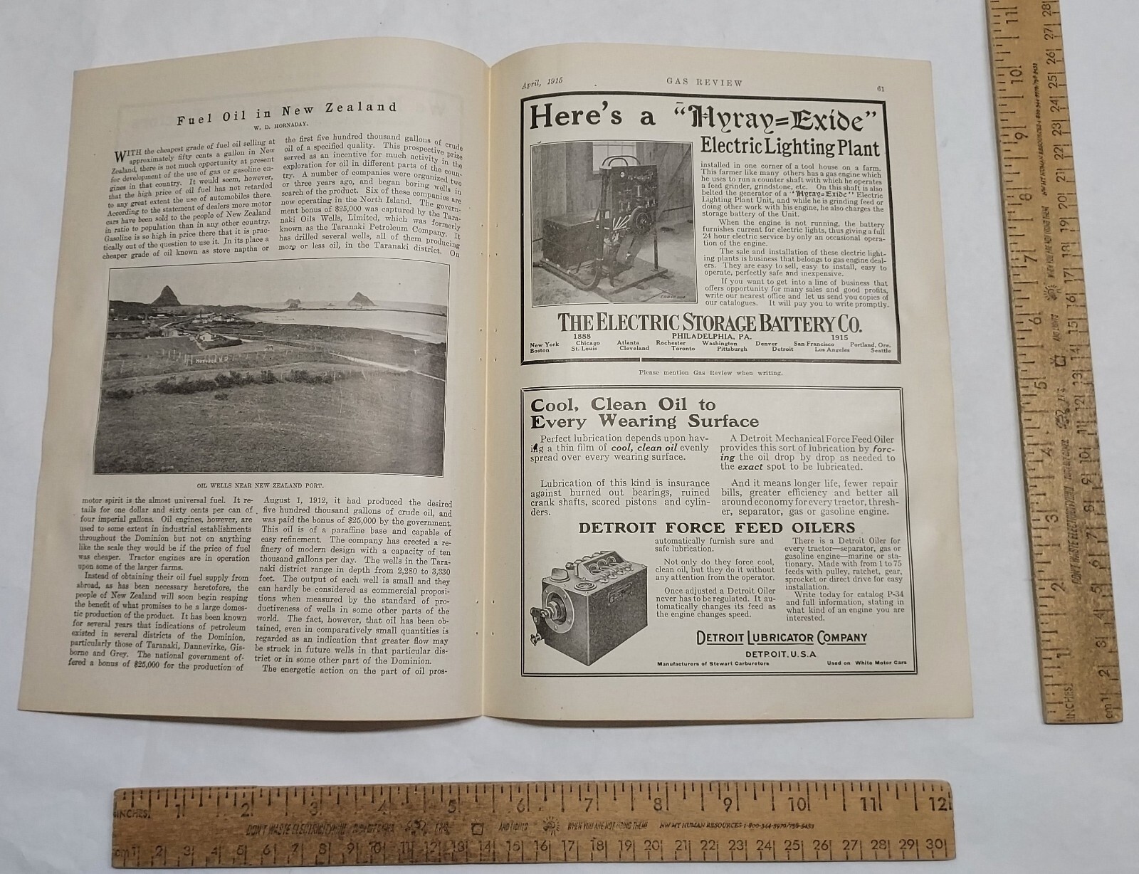1915 – Ellis Keystone Ag Works – GRAIN THRESHER – magazine ad – listing #5892