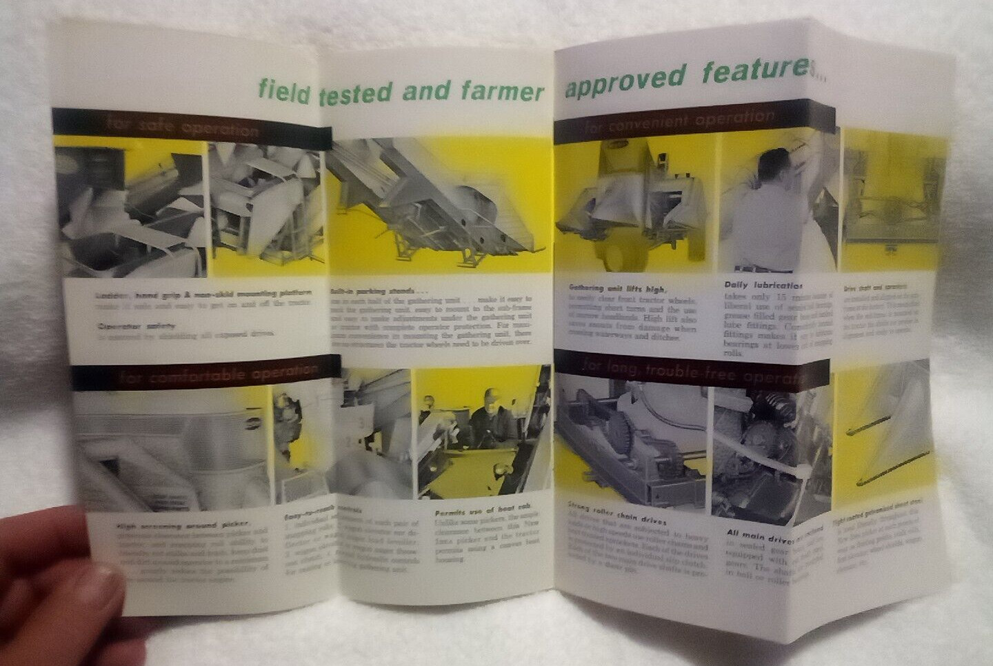 New Idea Mounted Corn Pickers Vintage 1964 Farm Advertising Sales Brochure