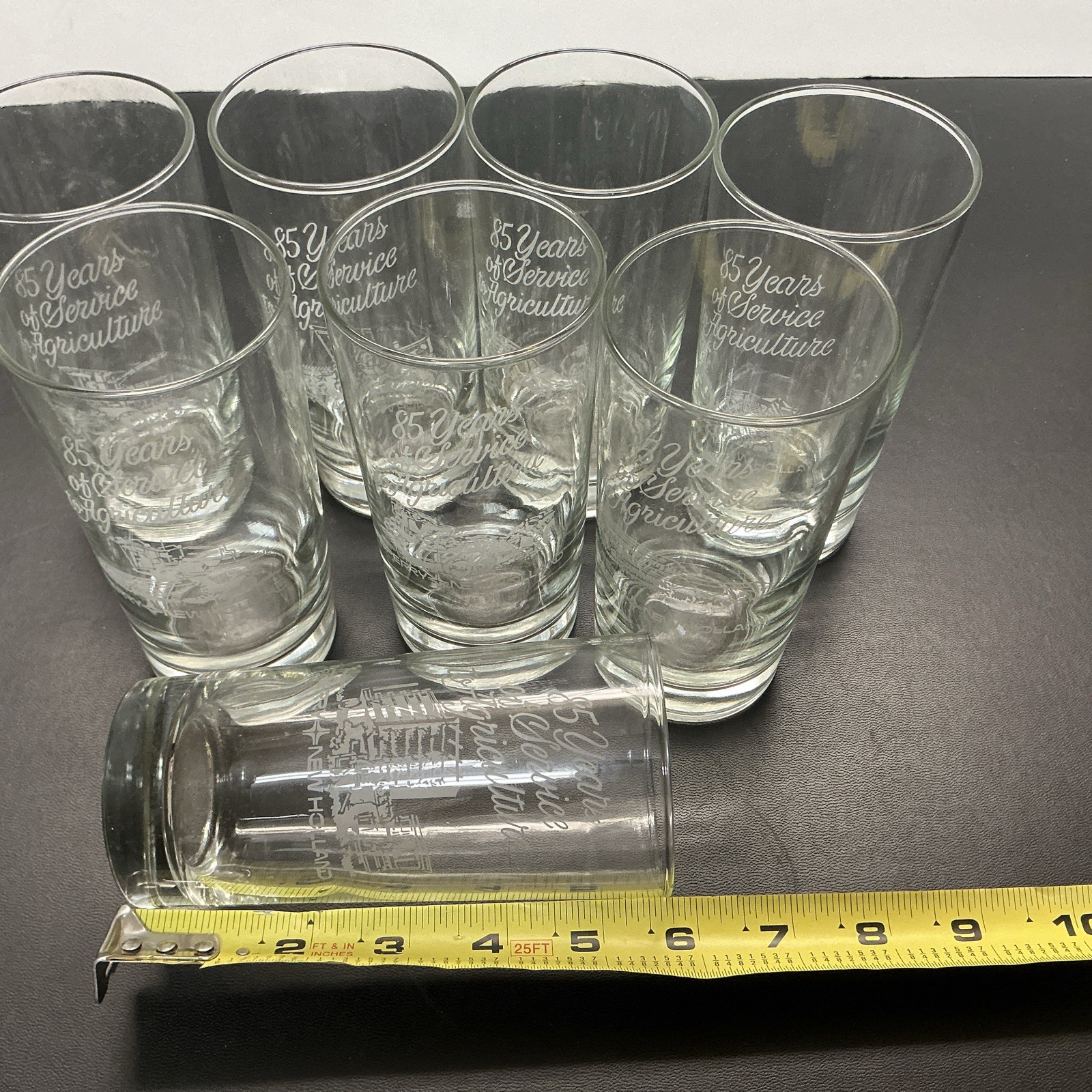 8 Vintage Commemorative Sperry New Holland Pa. Drinking Glasses Lot Of 8