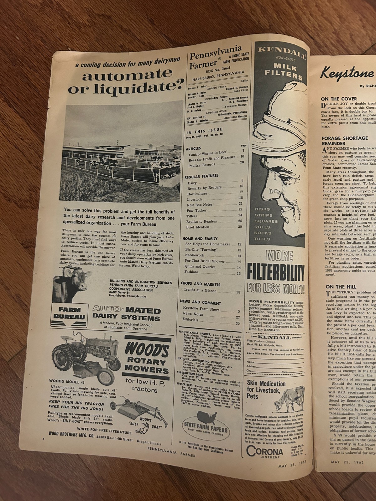 (5) Vintage {1962-1963} « PENNSYLVANIA FARMER » {Harrisburg} Magazine Lot, RARE!
