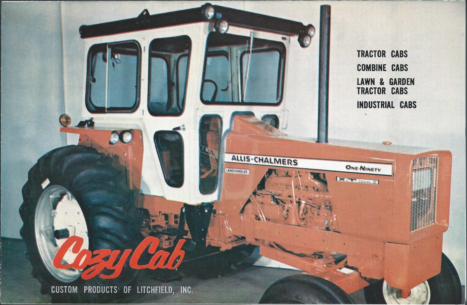 Farm Equipment Brochure Cozy Cab – AC 190 Tractor Combine Swather et al (F5077)