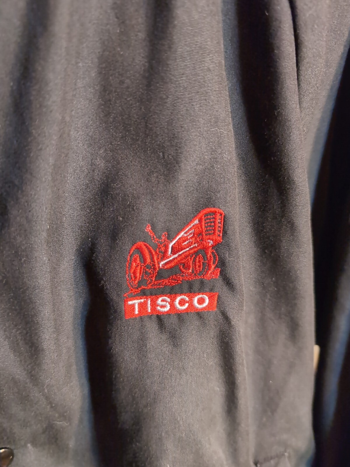 Vintage TISCO Tractor Implement Supply Black Large Aubura Sportswear