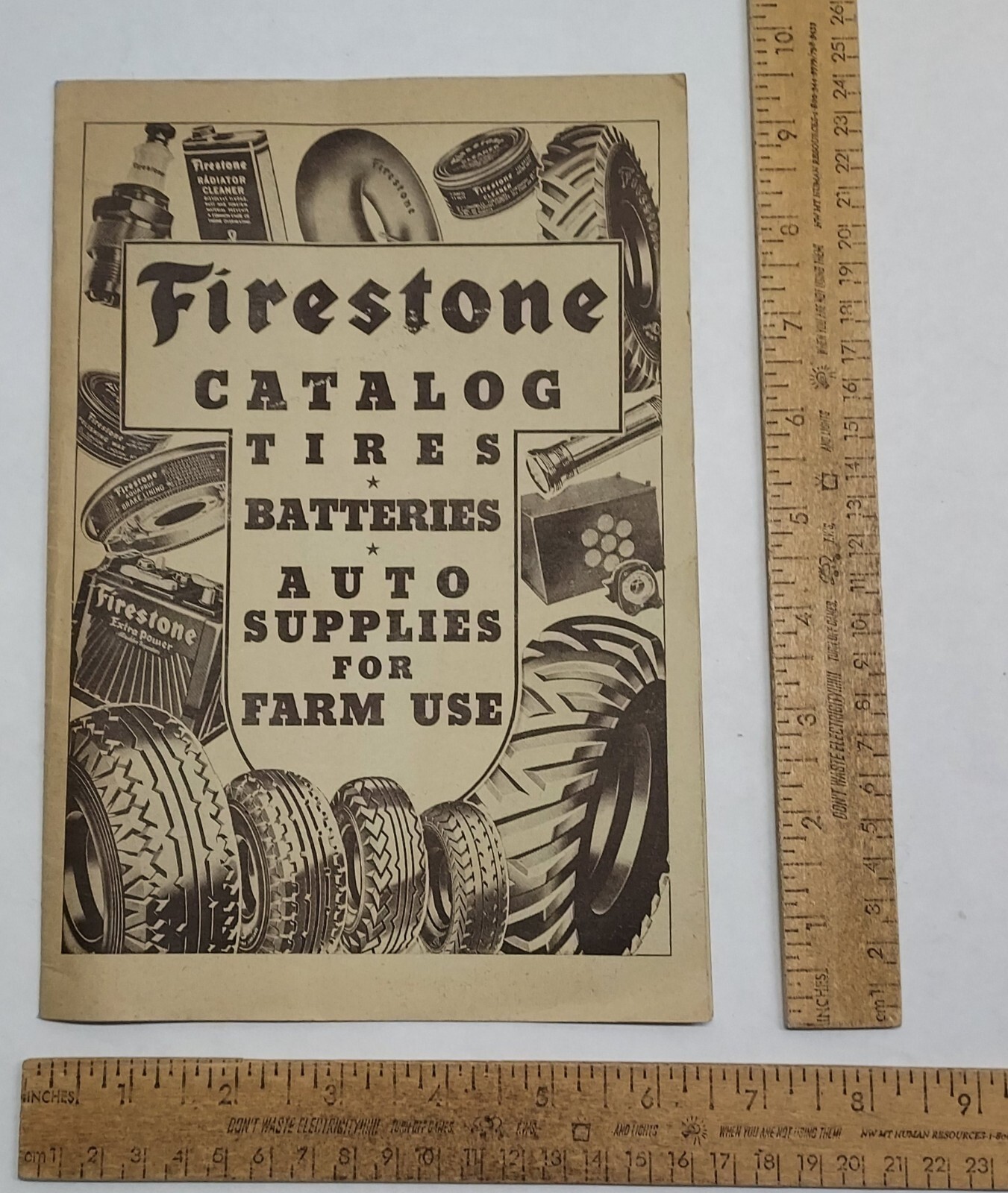 1935 – Firestone CATALOG – TIRES – AUTO SUPPLIES For FARM USE – listing #7373