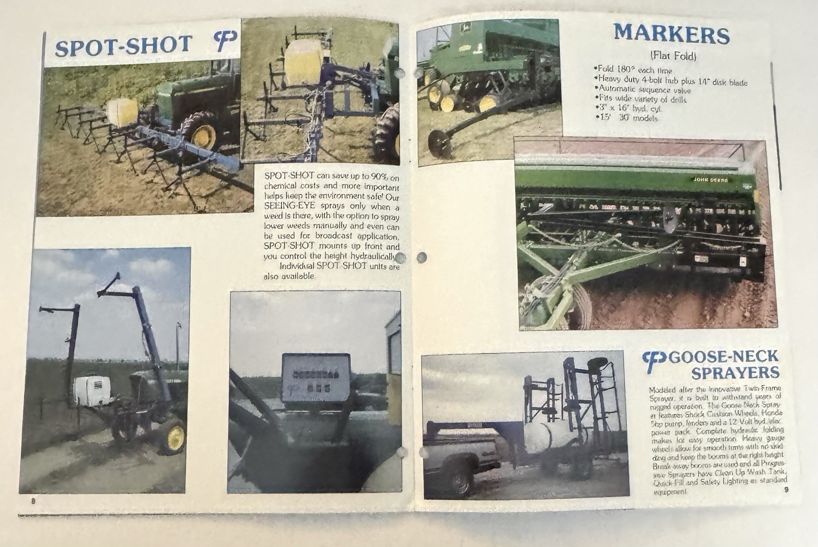 Vintage 1995 Farm Equipment Dealer Brochure Progressive Farm Products Inc.