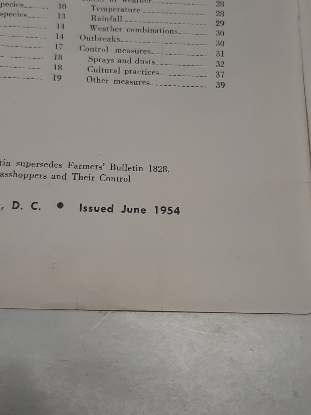 ***VINTAGE 1954 FARMERS&rsquo; BULLETIN 2064 Grasshoppers ***U.S.D.A.