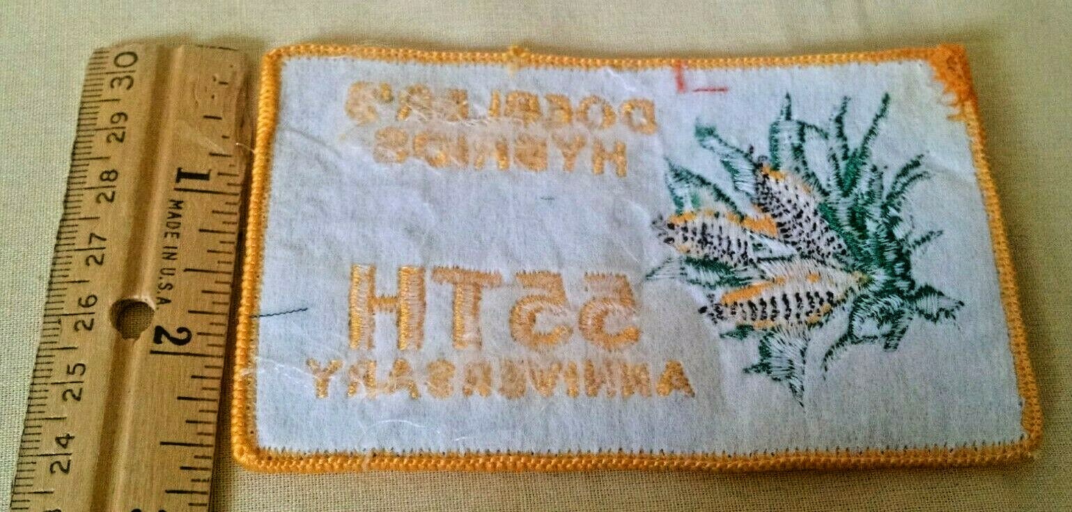 DOEBLER&rsquo;S HYBRIDS PATCH 55TH ANNIVERSARY VINTAGE CORN GRAPHIC RECTANGULAR AS IS.