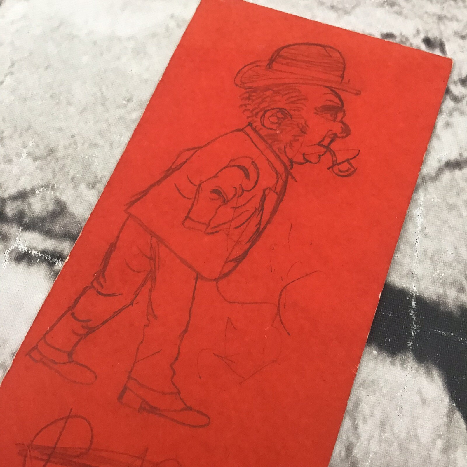 Vintage Tilden Produce Co Shipping Tag W/Sketch On Back Collectible Rare