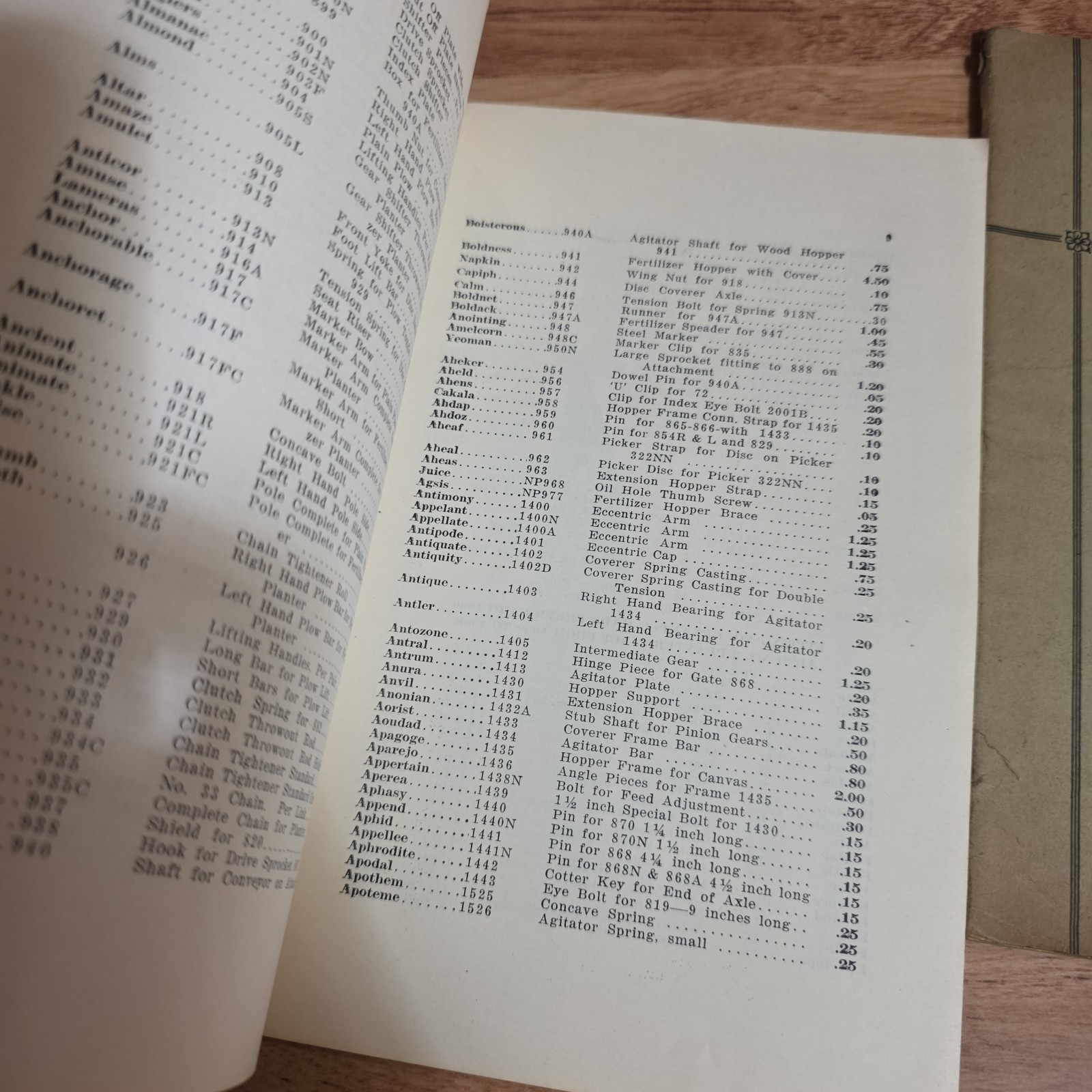 2 Vintage Aspinwall Watson Potato Planters Advertising Price List Farm Catalog