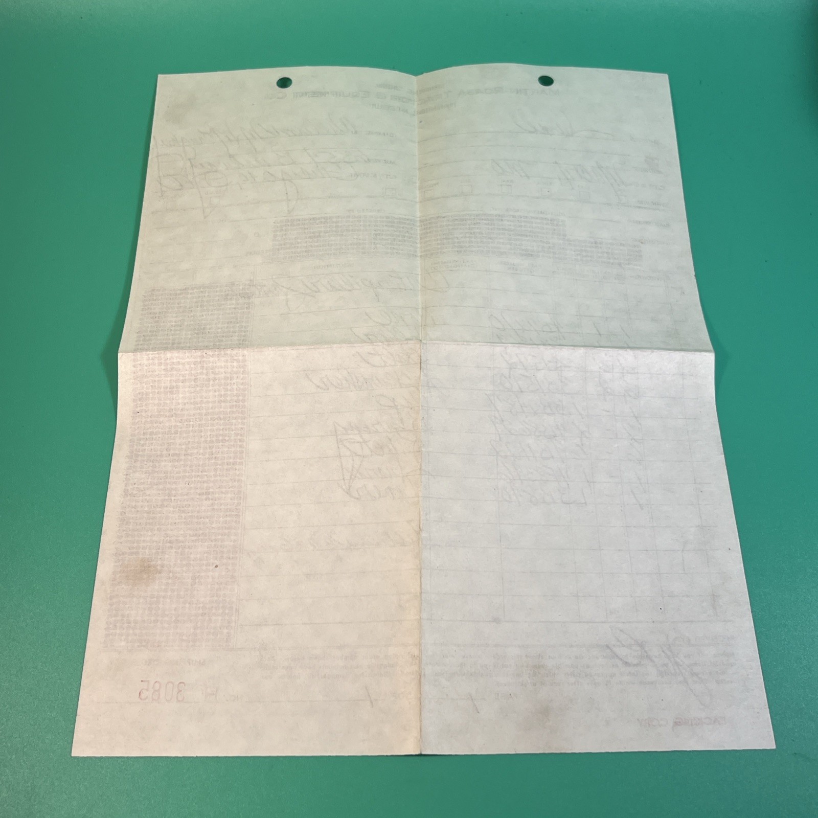Vintage Hannibal, Missouri Martin-Roasa Tractor & Equipment Recipe