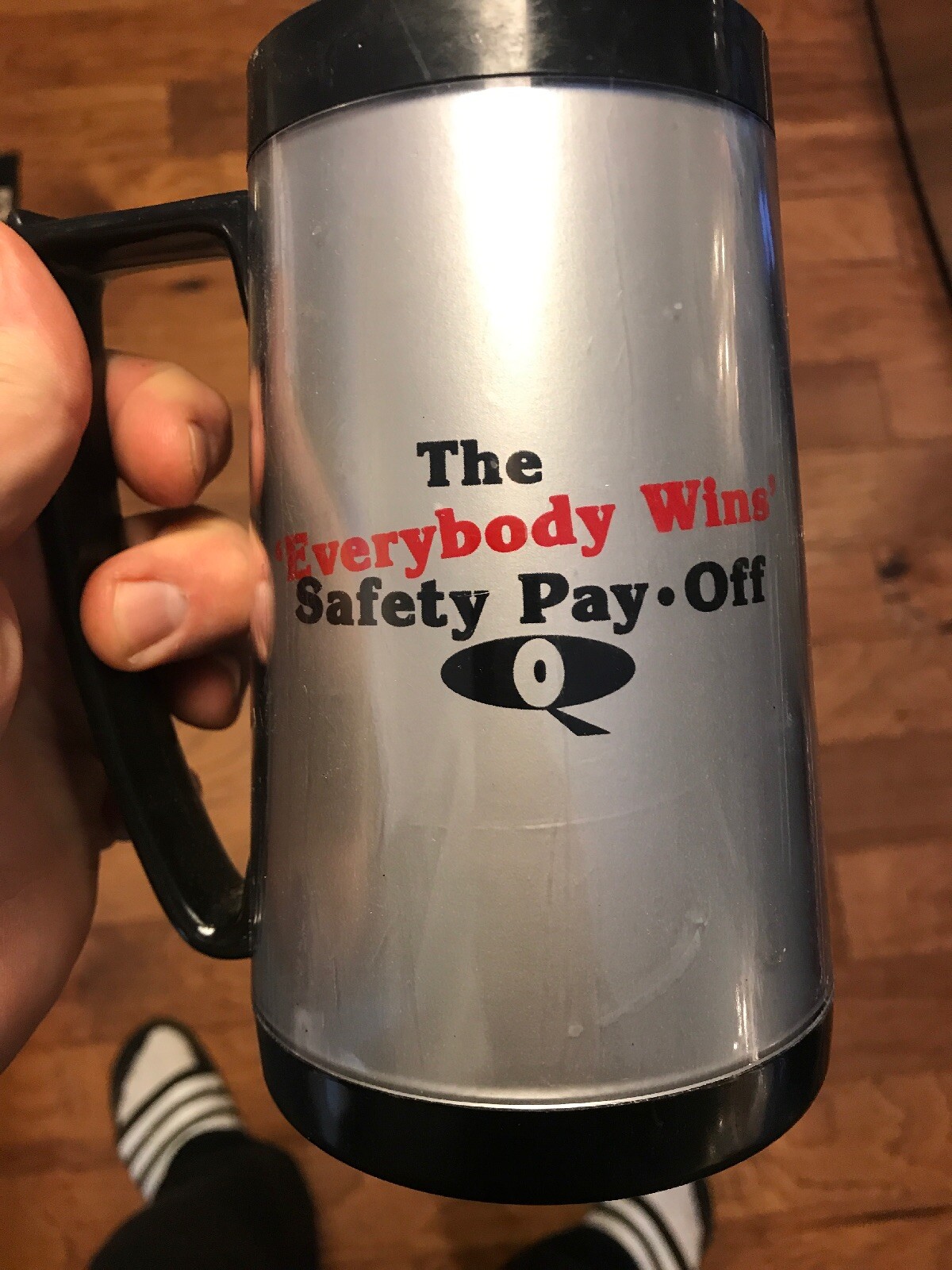Vintage Quincy Soybean-Quincy, Illinois-Everybody Wins Safety Pay-Off-Mug-Stein