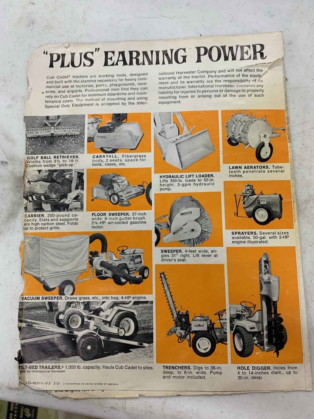 2 Cub Cadet IH Advertisements Prospective Buyers Guide Old Vintage Lawn Mower