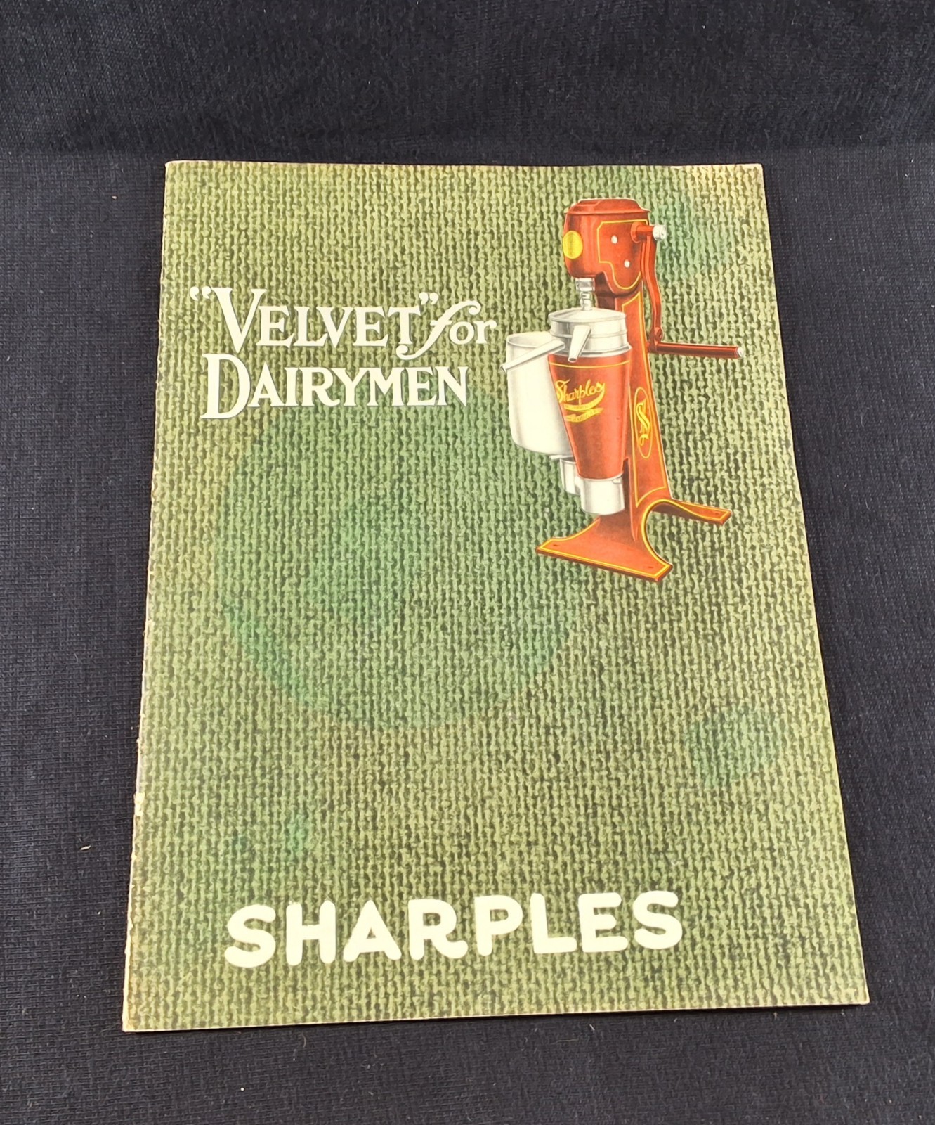 1920s SHARPLES « VELVET » FOR DAIRYMEN CREAM SEPARATOR BROCHURE