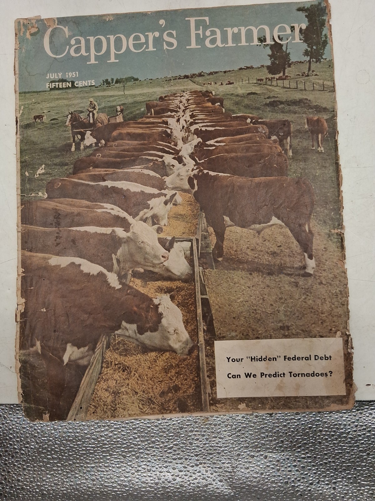 Vtg Capper&rsquo;s Farmer July 1951 Cattle Agriculture 1945 Country Gentleman Damaged