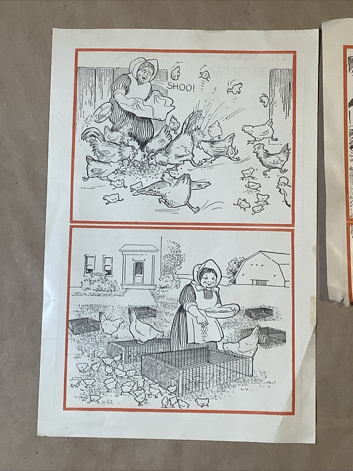 Antique Advertising Brochure Set Lawn Park Brood Coop Babie Feeder INV-P0945
