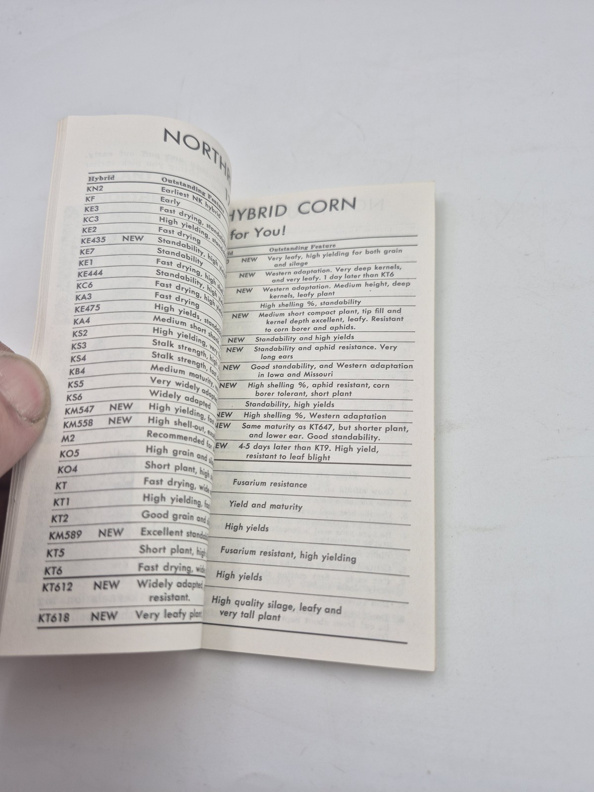 Vintage Northrup King NK Memo Book Hybrid Corn Seeds Farming Promotional Booklet