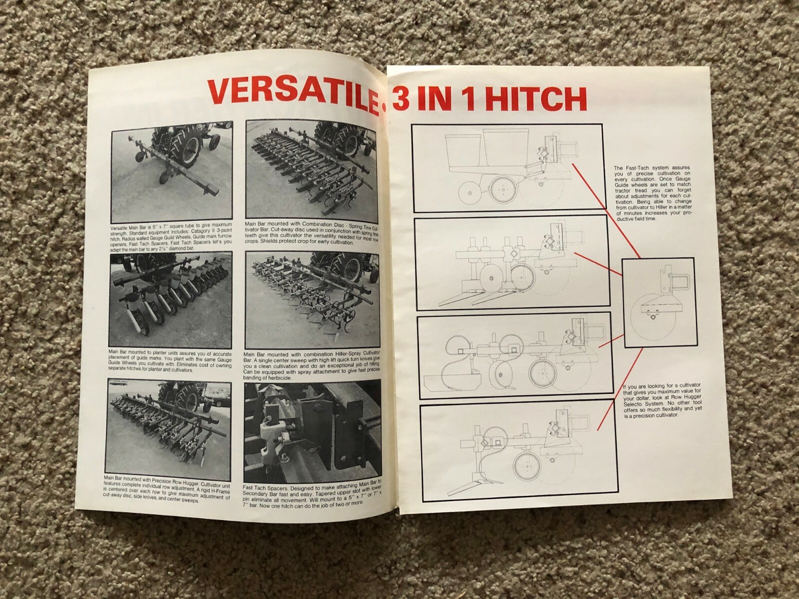 1977 Frontier INC. Row Crop Cultivator, original sales literature.