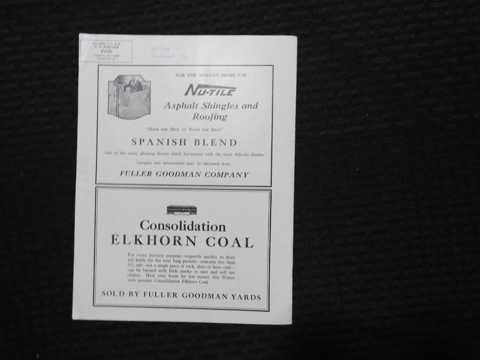 FG Builder January 1929 Fuller Goodman Co. Oshkosh Wisconsin Vol. 4 #4 Magazine