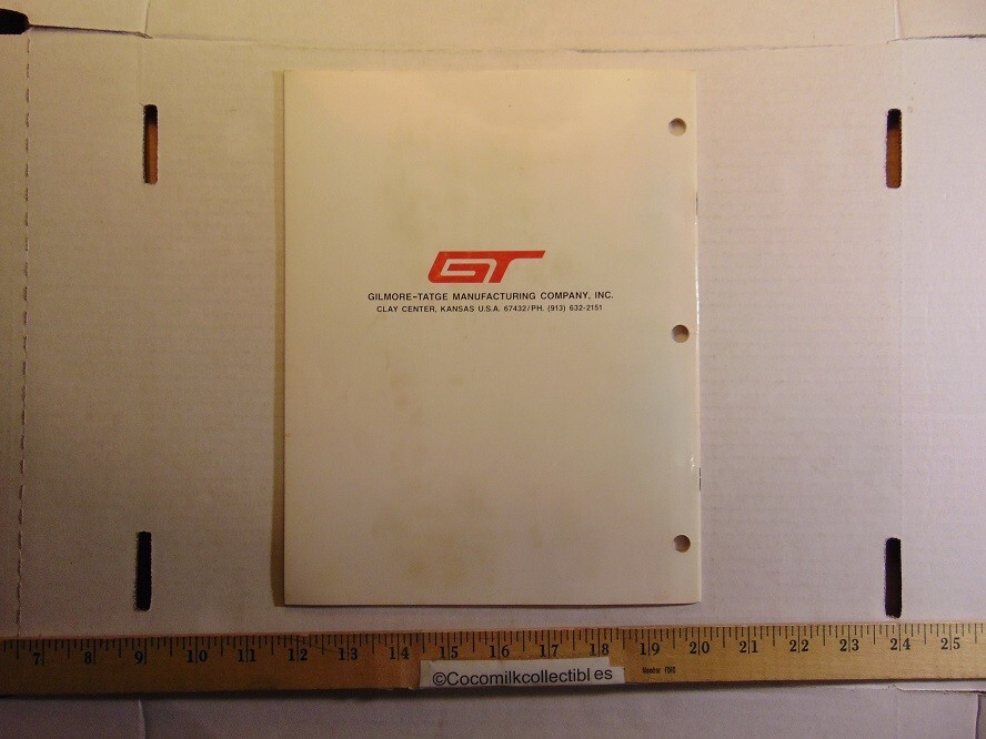 Vintage 1974 Gilmore-Tatge Conveying Systems Augers Catalog Clay Center Kansas