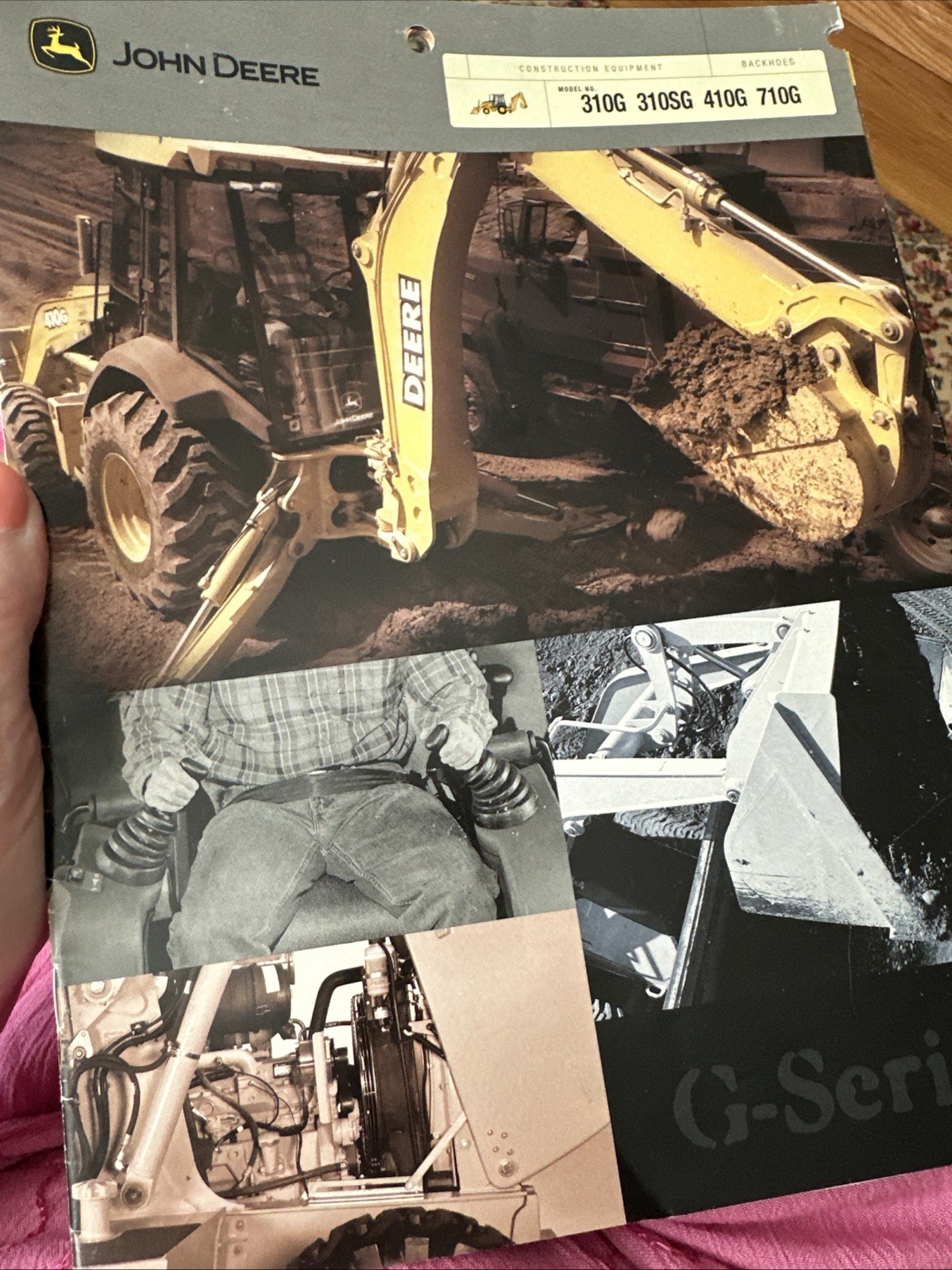 John Deere 310G 310SG 410G Backhoe Construction Diagrams Sales Brochure 04-04