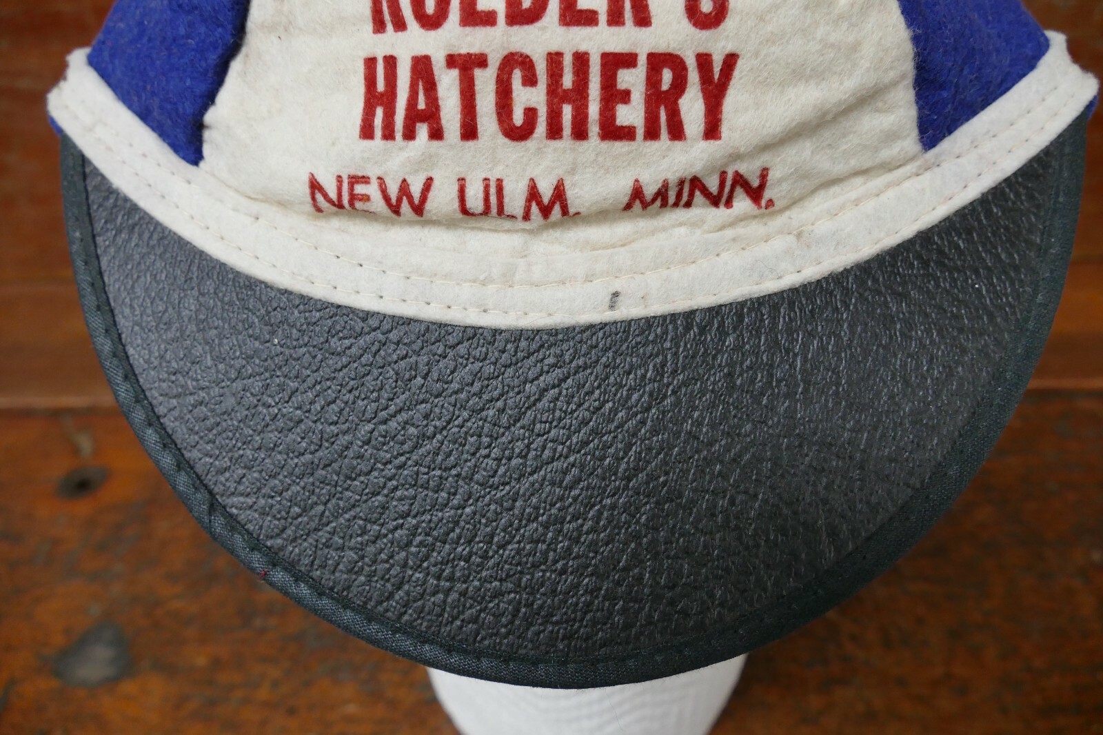 Vintage 1930s/1940s Roeder’s Hatchery Chicks Wool Baseball Hat Cap New Ulm MN