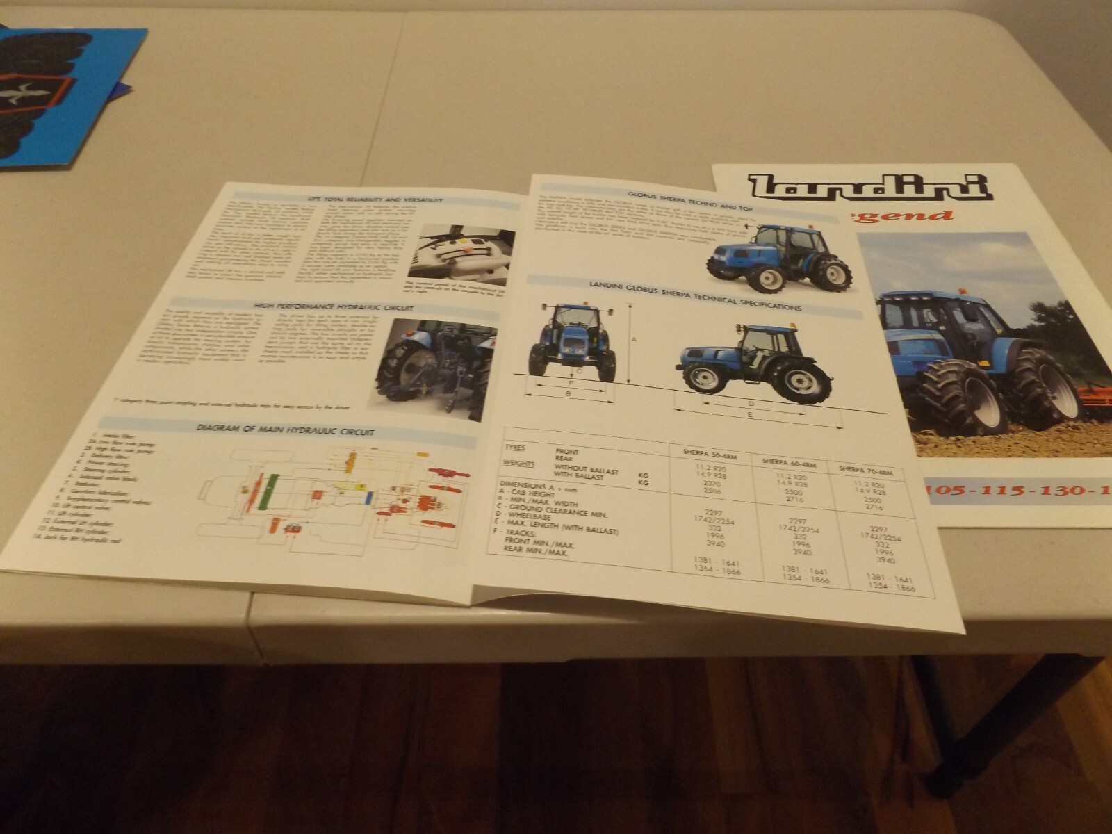 2-pc. LANDINI LEGEND 105-115-130-145-165 11-96, GLOBUS TOP / TECHNO 3/98