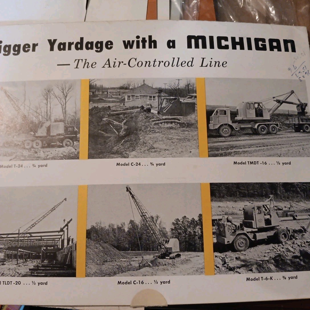 Clark Michigan Large Poster Power TRAINS for Wheel Loader