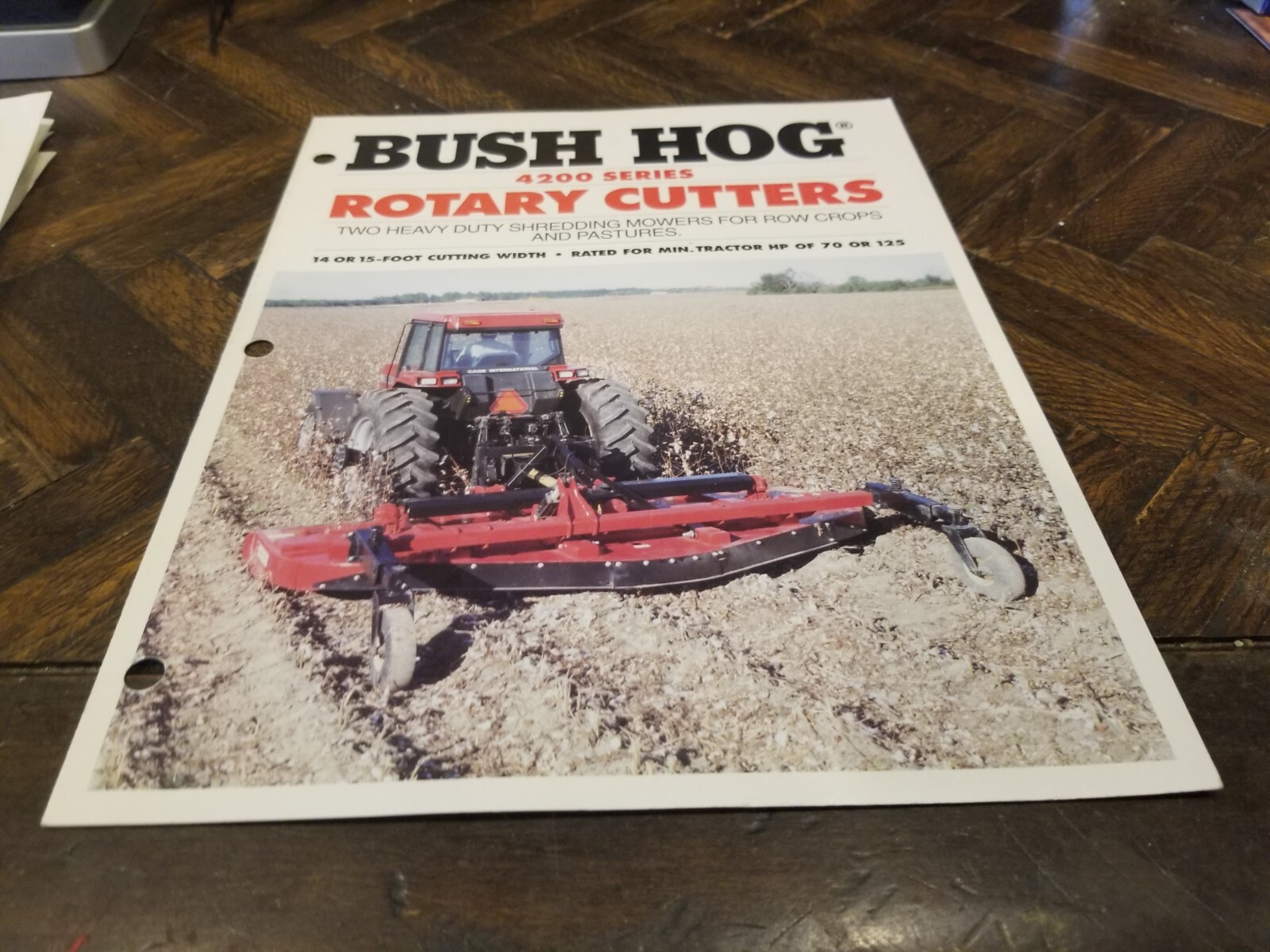 BUSH HOG Sales Brochure 4 Pages Rotary Cutters 4215 4214
