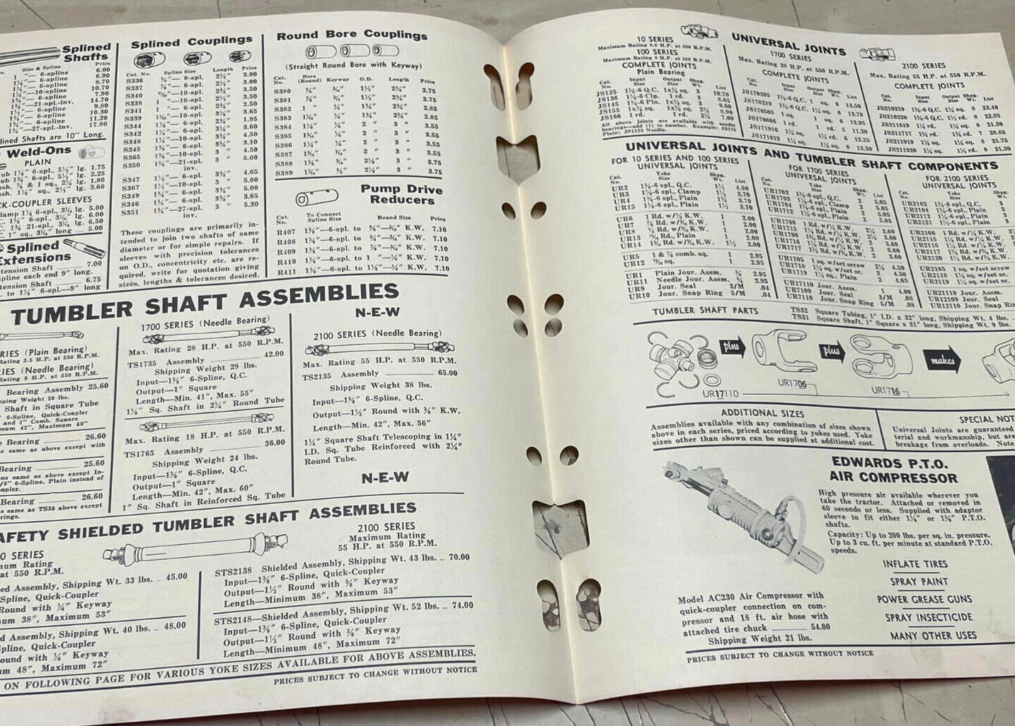 Vtg Original 1961 Hub City Iron Co Farm Equipment Products Bi-Fold Catalog Sheet
