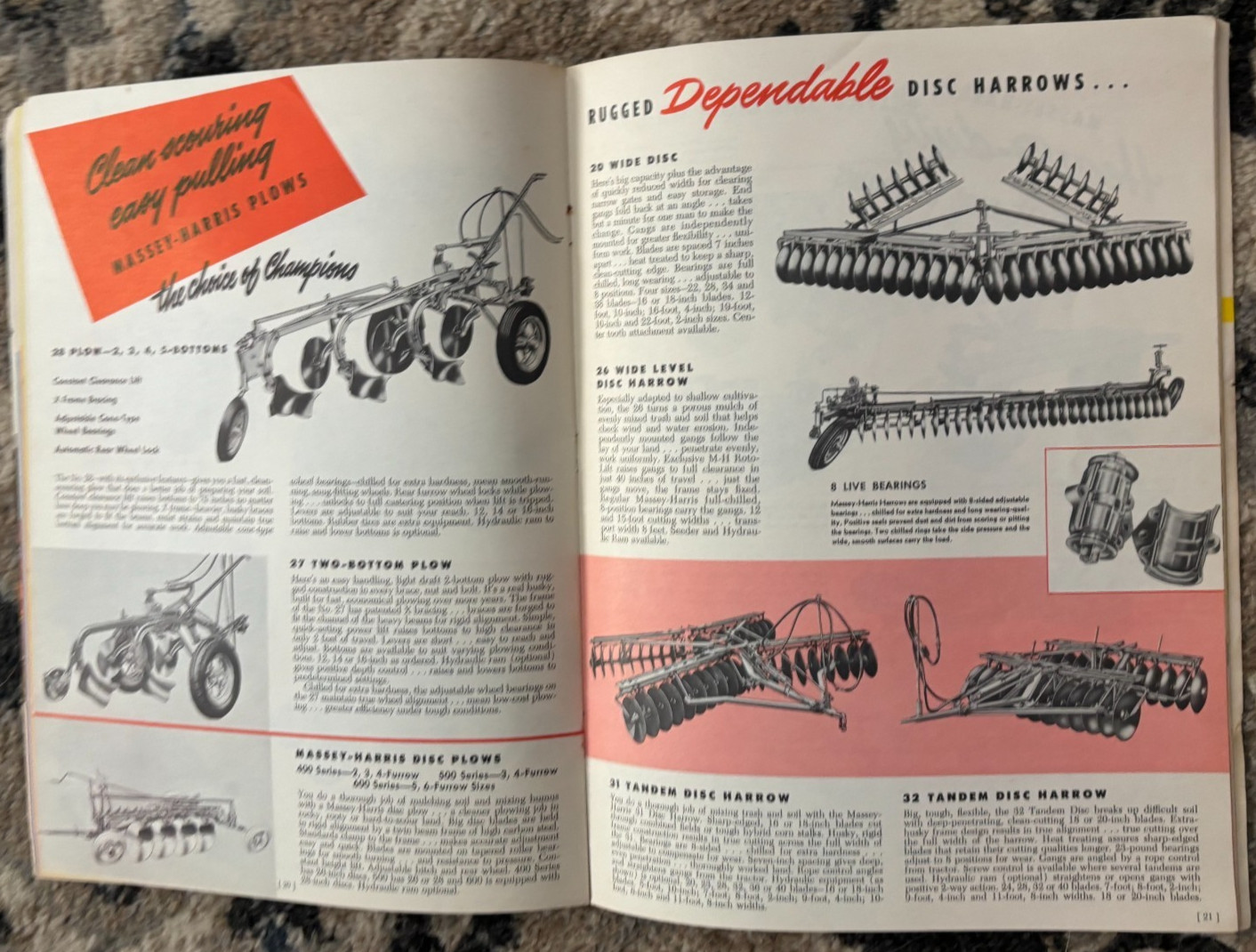 Massey Harris Buyers Guide For 1951 Brochure DCPA26