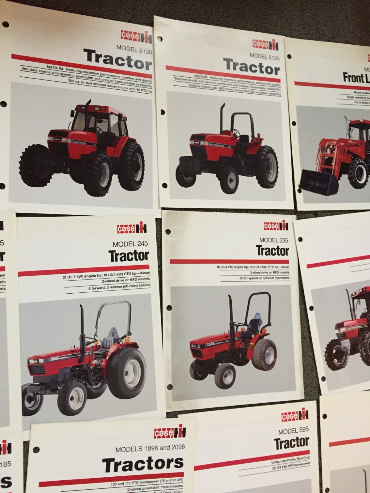 MASSIVE Lot of 47 CASE IH tractor & equipment brochures Literature