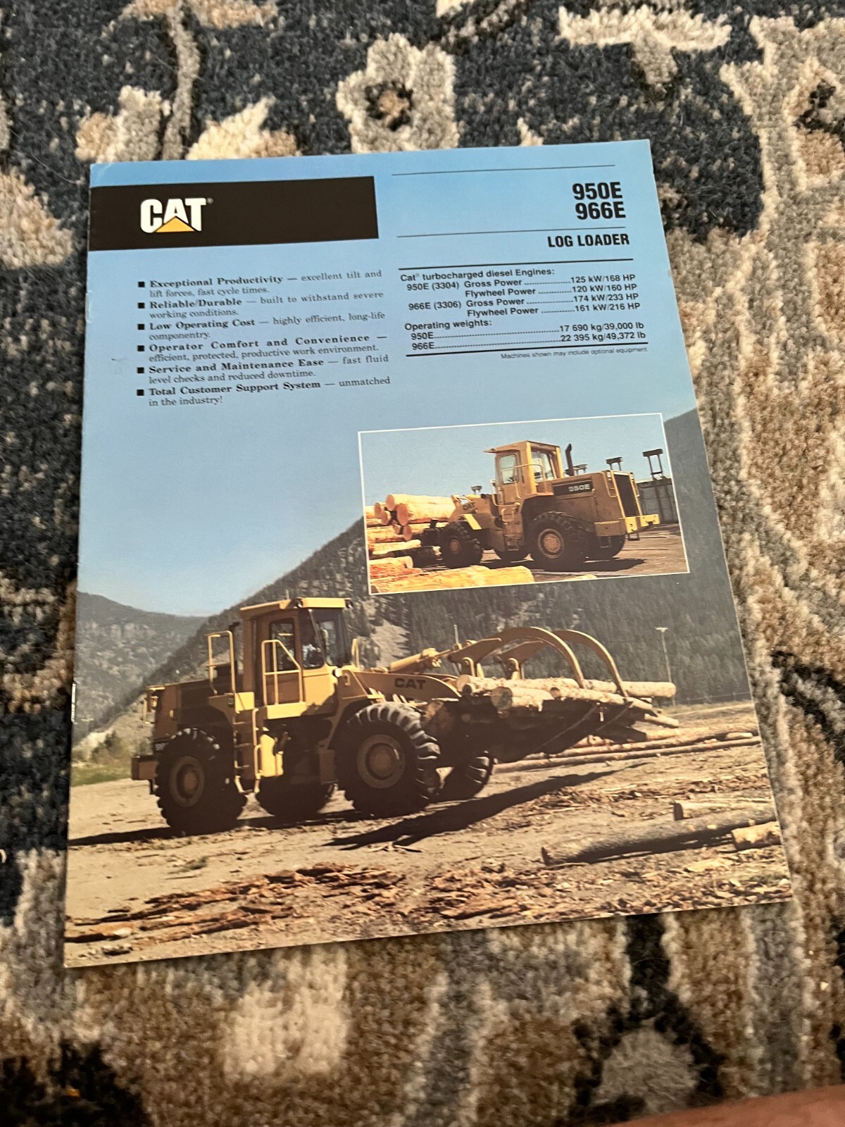 Caterpillar CAT 950E 966E Wheel Loader Brochure FCCA