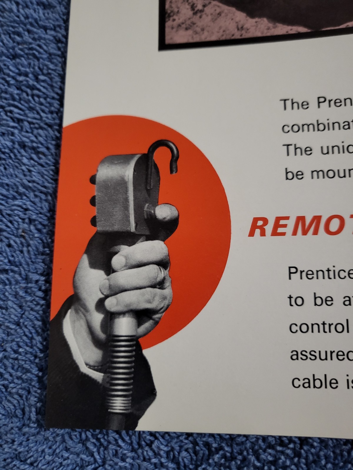 Vintage Prentice Hydraulics Inc. BLOCK UNLOADER Crane Lift Loader BROCHURE WI.