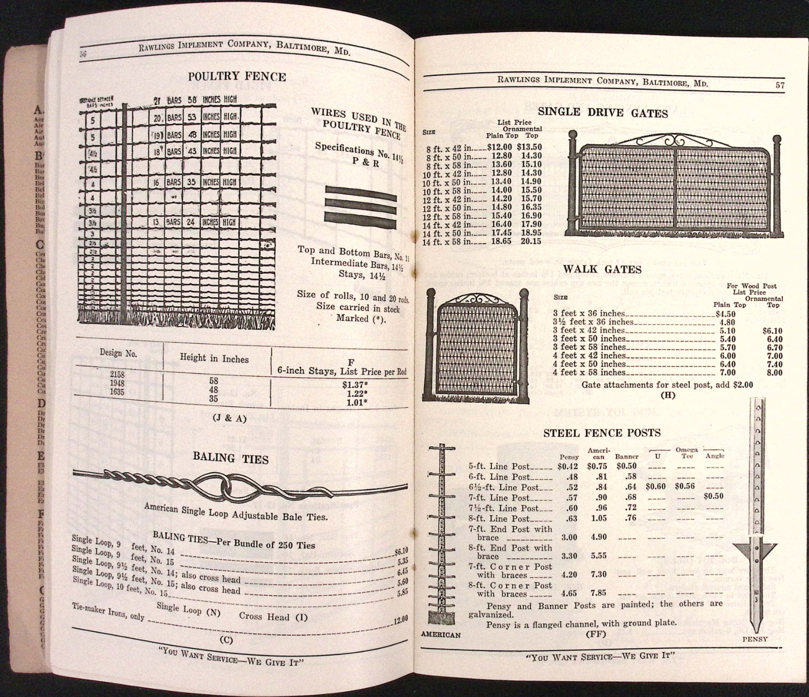 1929 Rawlings Supply House of the South Farm Implements Catalog 41