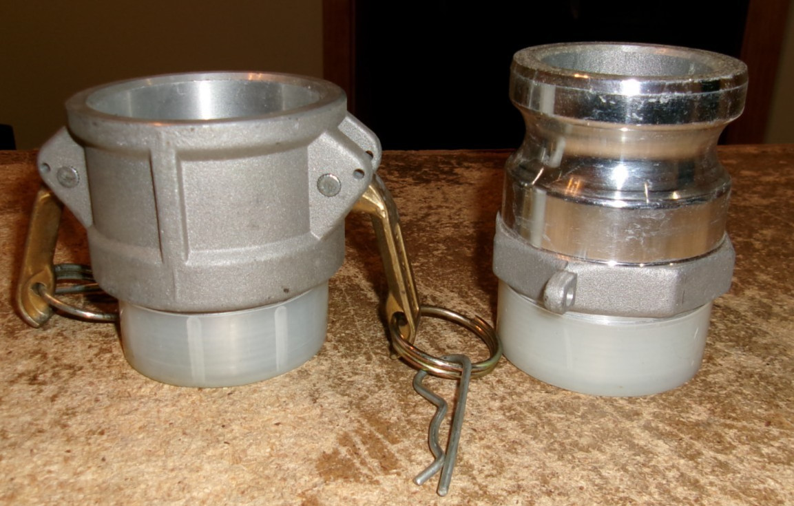 2-lot dixon 2&Prime; aluminum male + female water hose couplers new