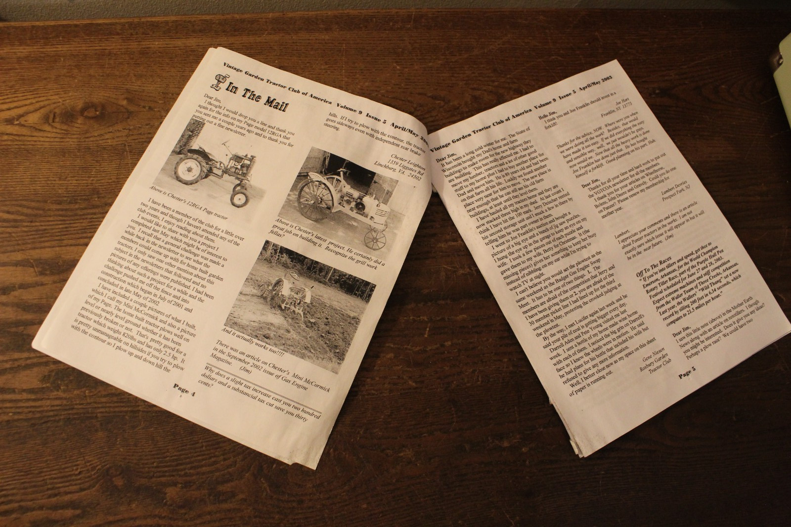 Garden Expo 2003 Paperwork and 2 « George » Decals (Garden Tractor)