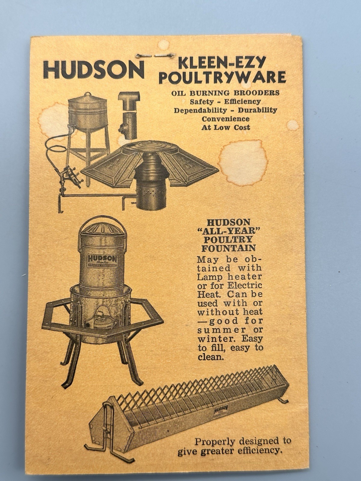 Hudson Equipment Corporation Memo Book UNUSED 3.5&Prime; x 5.5&Prime; Early 1900&rsquo;s!