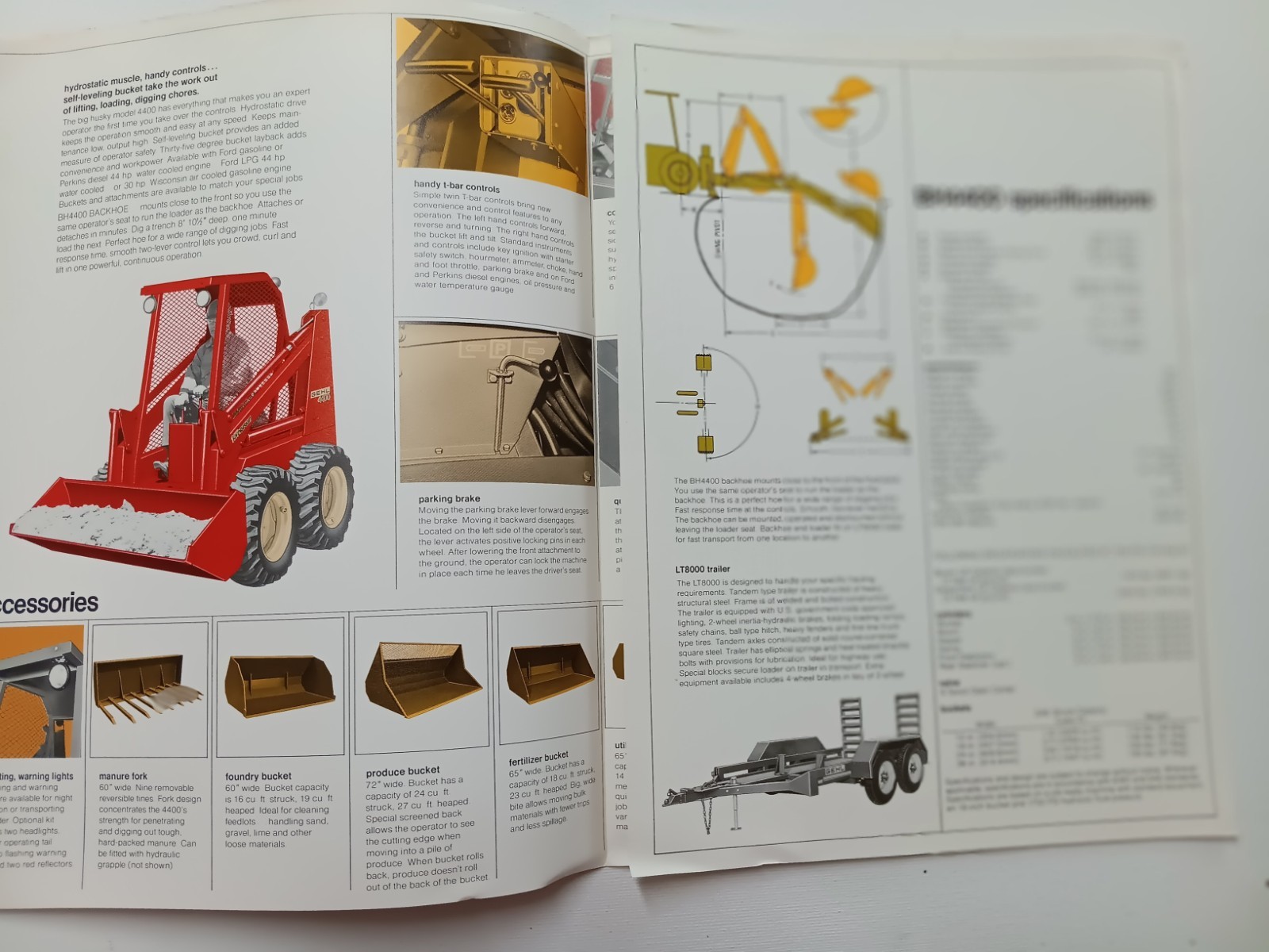 GEHL 4400 Skid Steer & Accessories BROCHURE DEALER Advertising Trifold