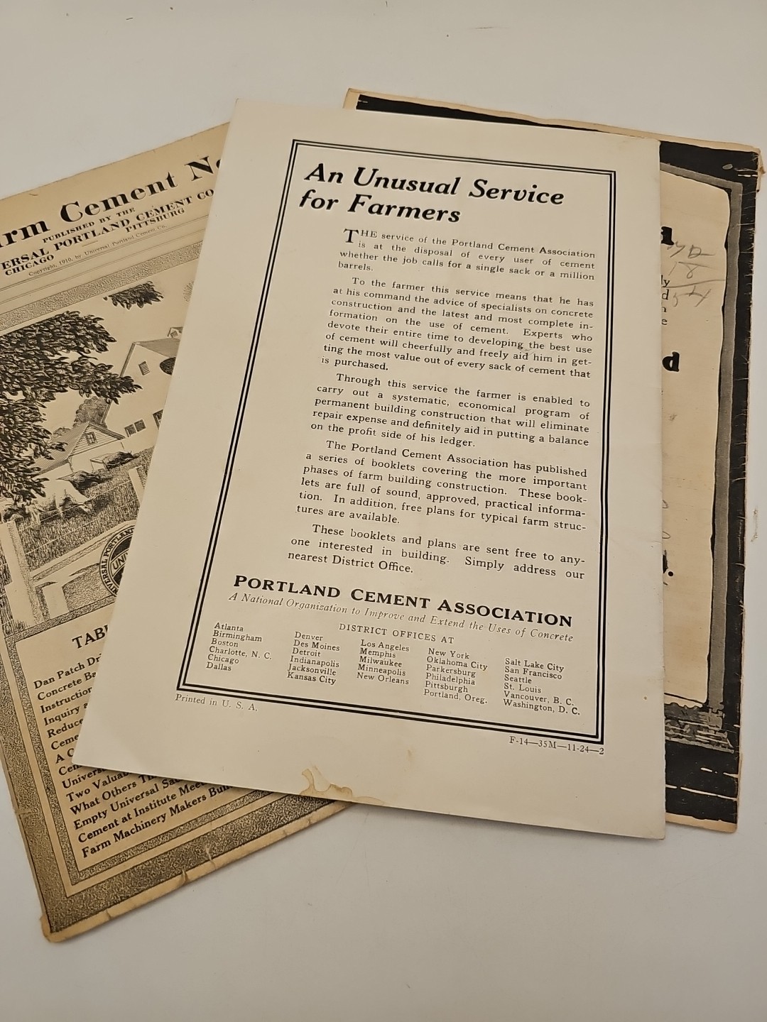 3 farm catalog concrete cement 1918 etc dairy portland silo book