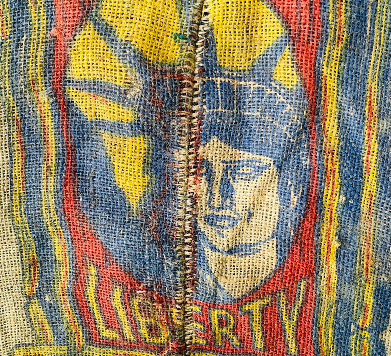 LADY LIBERTY BRAND POTATOES BURLAP BAG U.S. NO. 1 RUSTIC 100 LBS SAN JACINTO, CA