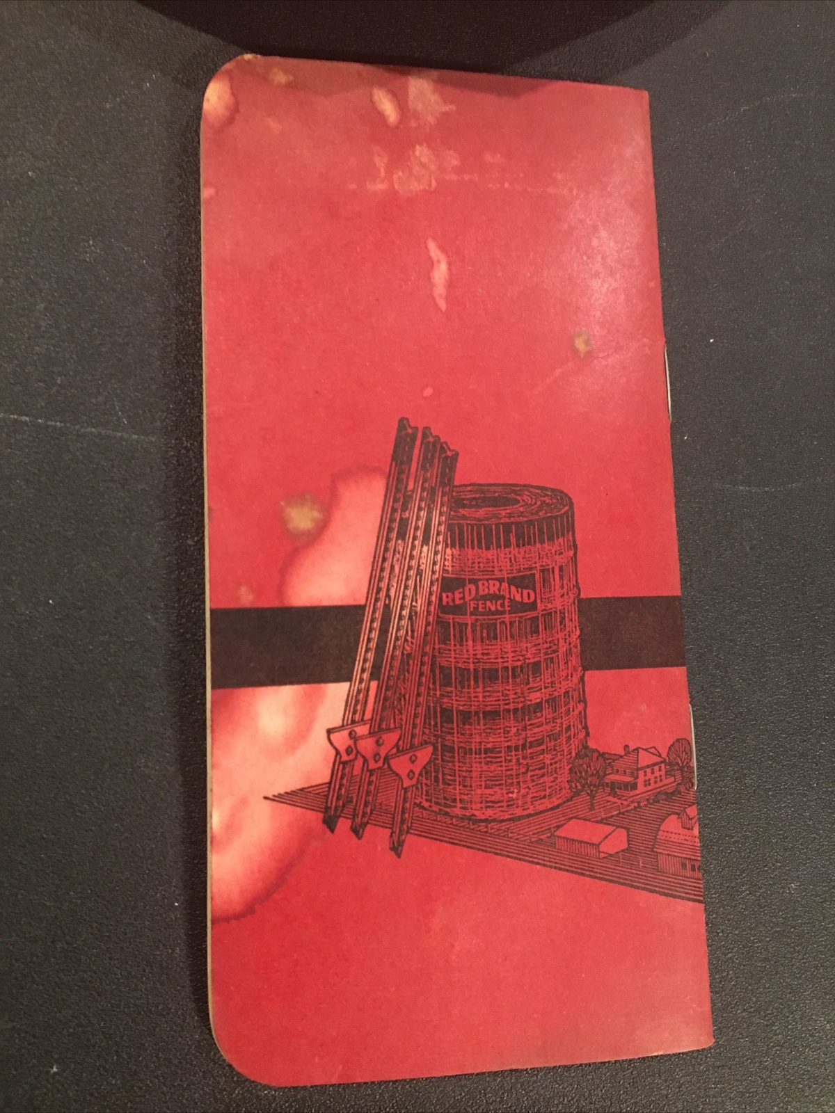 Red Brand Fence Memo Book & Paper Hat Peoria Illinois