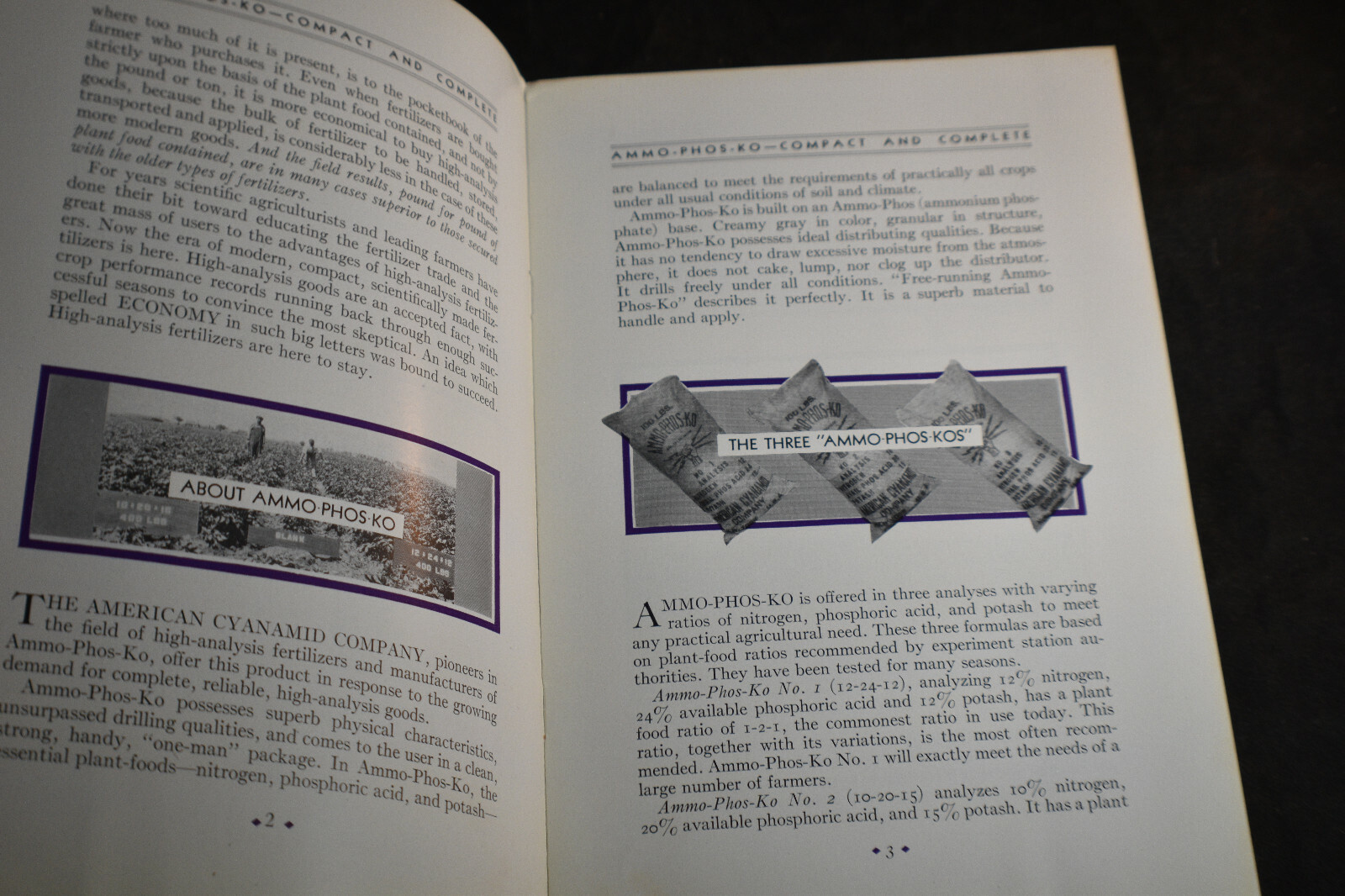 1930 About High Analysis Fertilizers – American Cyanamid Company