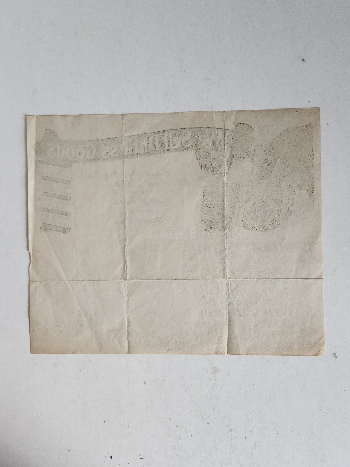 1910 Letterhead Dr. Hess Goods Flour & Feed Farming Bill of Sale Circleville NY