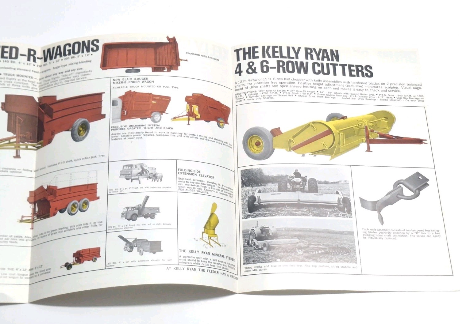1960s The Kelly-Ryan Feeder Line Sales Brochure Blair NE Nebraska Farm Implement