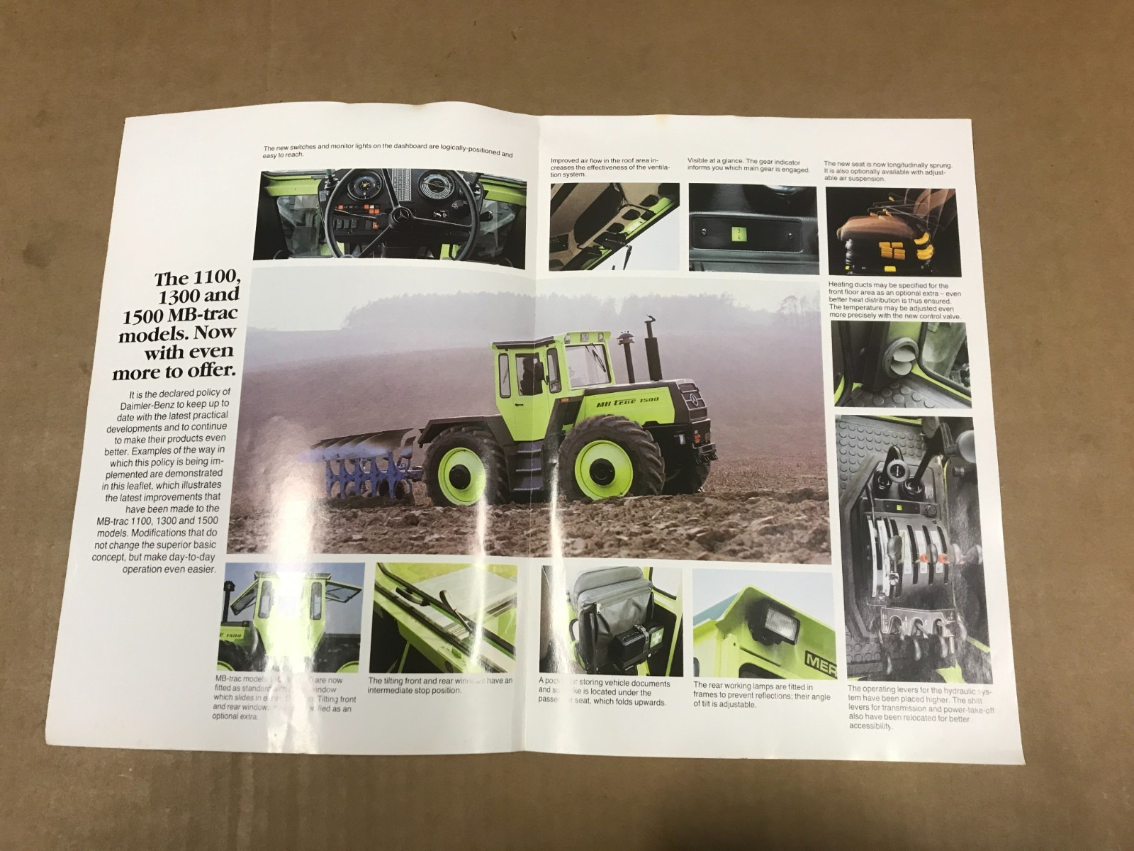 Vintage Mercedes-Benz All-Wheel Drive Tractors Salesman Brochure