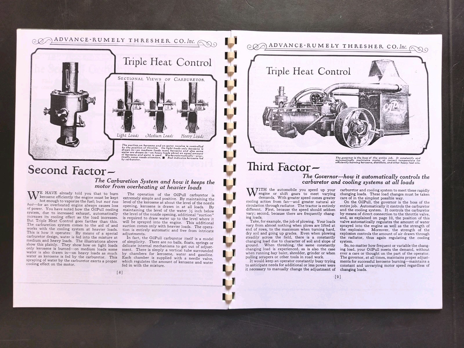 Rumley Oil Pull Tractor Dealer Brochure Owners Manual Print Advertising Reprint