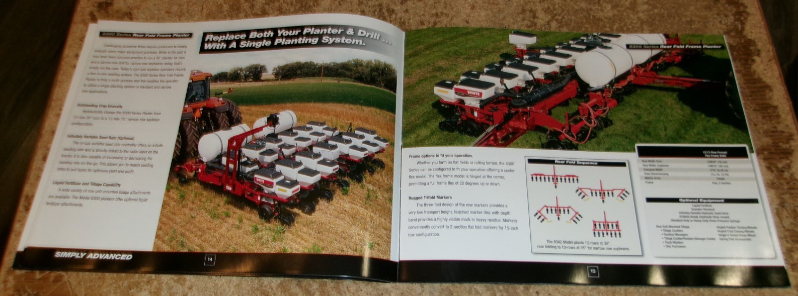 2007 white 8000 series planters brochure in nice shape used