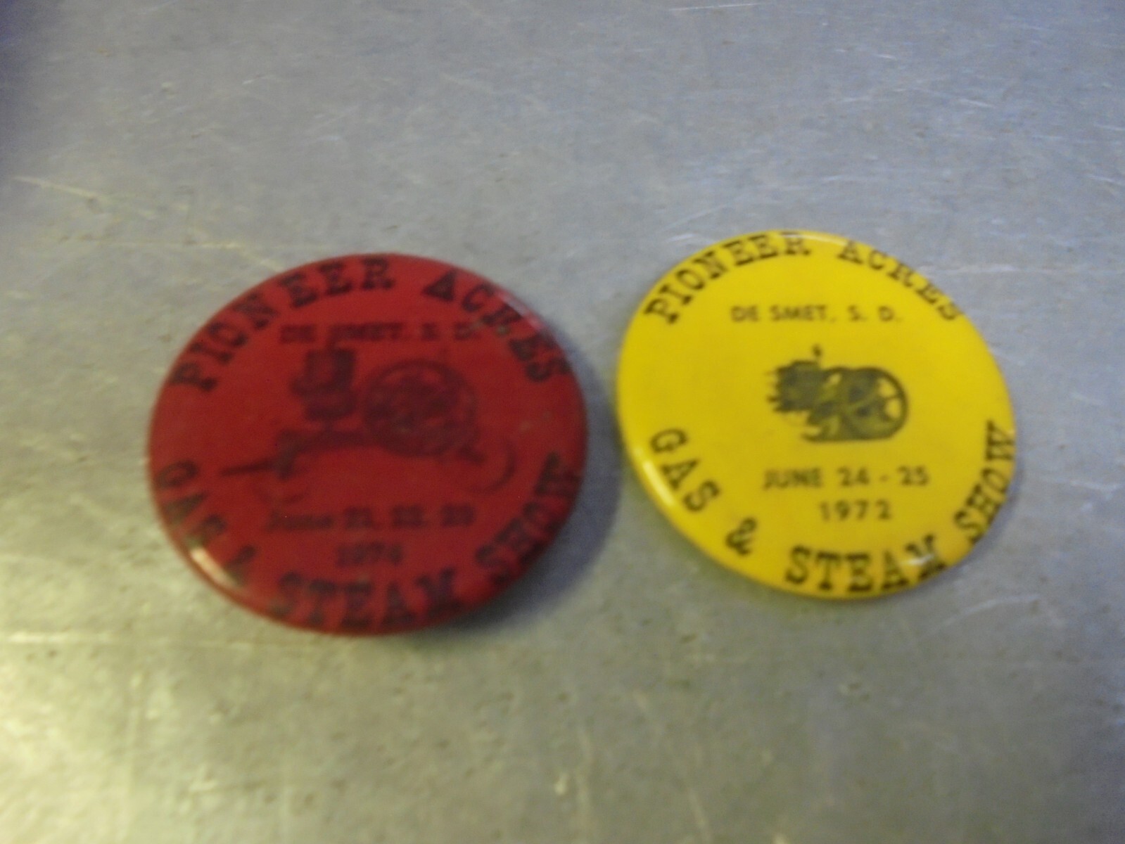 Vintage Lot of 2 Pioneer Acres Gas & Steam Show, De Smet, S. D. 1972 1974