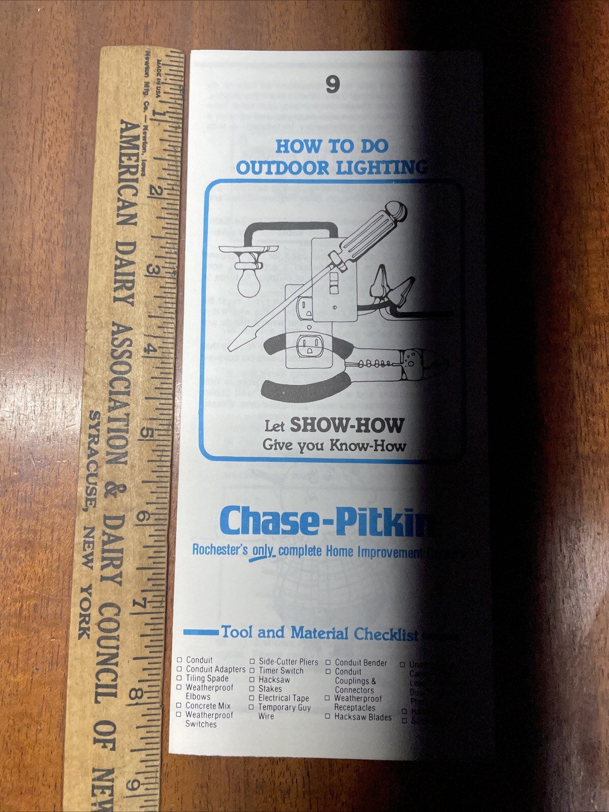 Rare 1974 Vintage Chase-Pitkin How To Do Outdoor Lighting Brochure