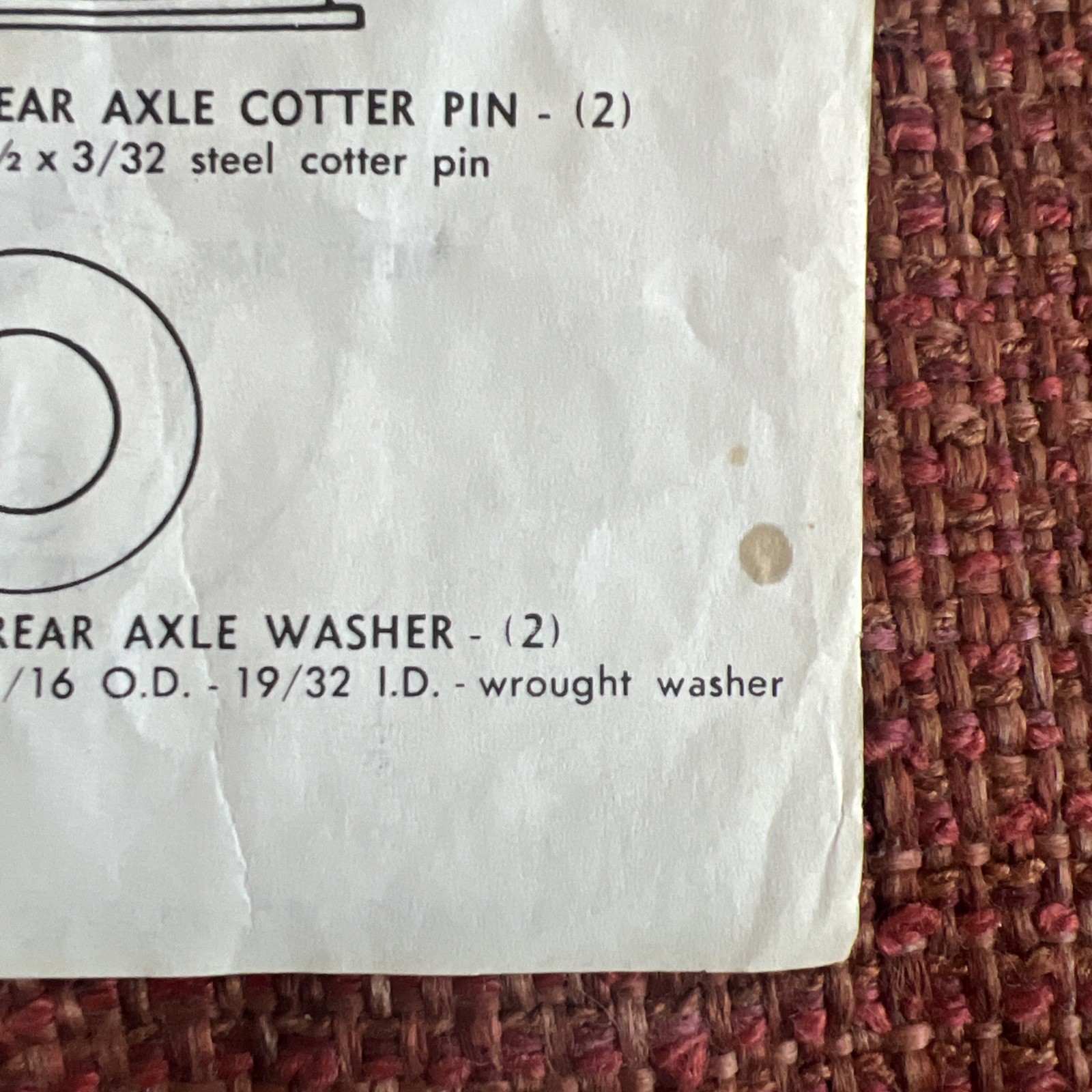 Vintage ERTL International Harvester Pedal Tractor Assembly Instructions
